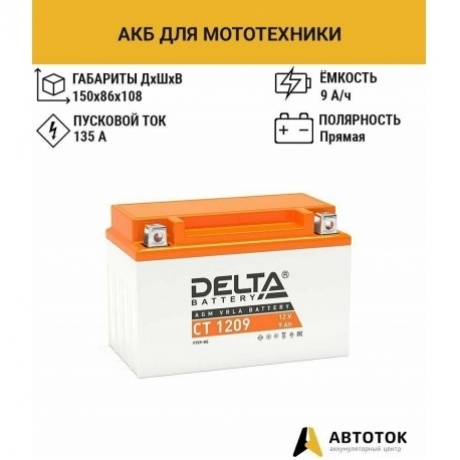Батарея для ИБП Delta CT 1209 - фото 6