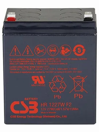 Батарея для ИБП CSB HR1227W F2 12В 7.5Ач