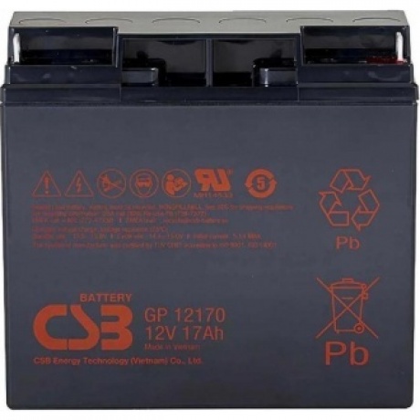 Батарея для ИБП CSB GP12170 B3 12В 17Ач - фото 1