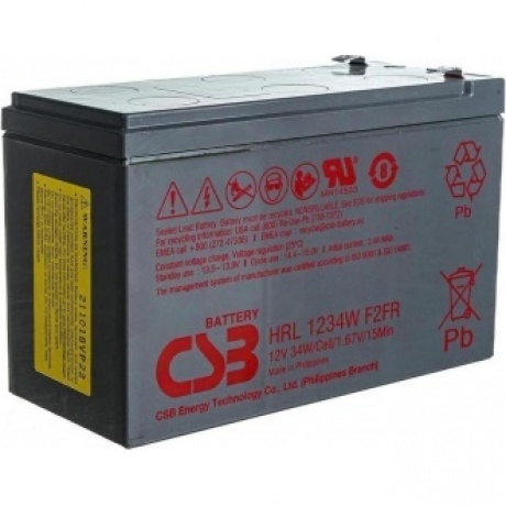Батарея для ИБП CSB HRL1234W F2 FR 12В 9Ач - фото 2