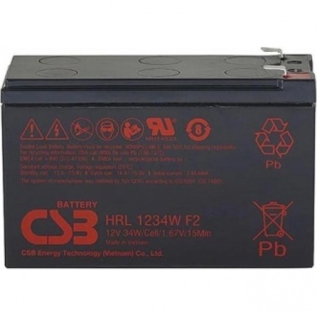 Батарея для ИБП CSB HRL1234W F2 FR 12В 9Ач - фото 4
