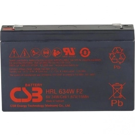 Батарея для ИБП CSB HRL634W F2 FR 6В 34Ач