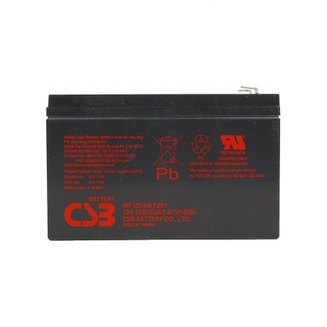 Батарея для ИБП CSB HR1224W F2 F1 12В 6Ач - фото 3