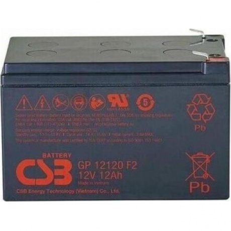 Батарея для ИБП CSB GP12120 F2 12В 12Ач - фото 5
