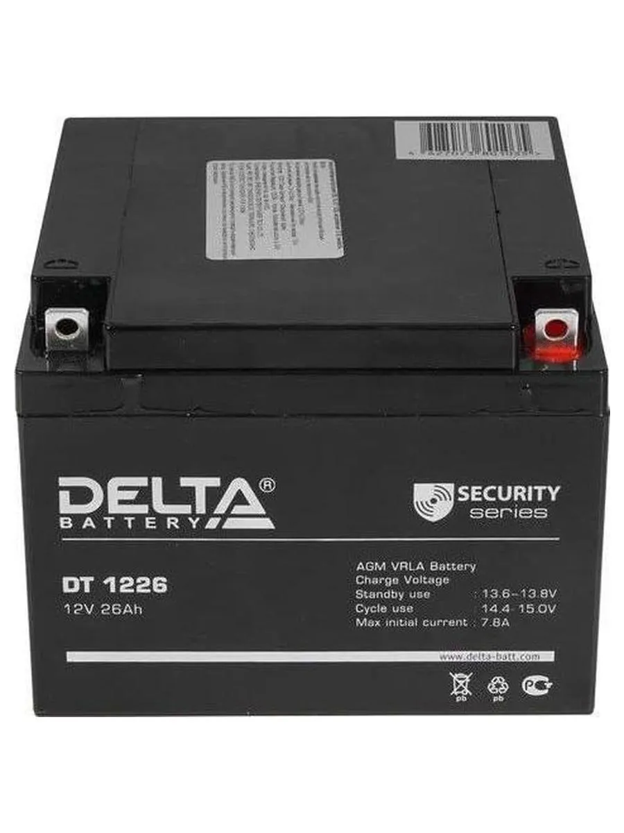 Батарея для ИБП Delta DT 1226 12В 26Ач - фото 5
