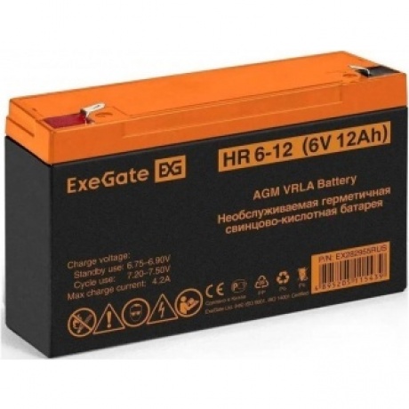 Батарея для ИБП Exegate EX282955 6В 12Ач - фото 1