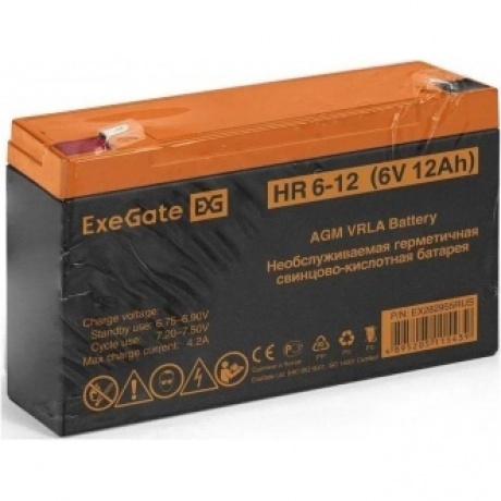 Батарея для ИБП Exegate EX282955 6В 12Ач - фото 6