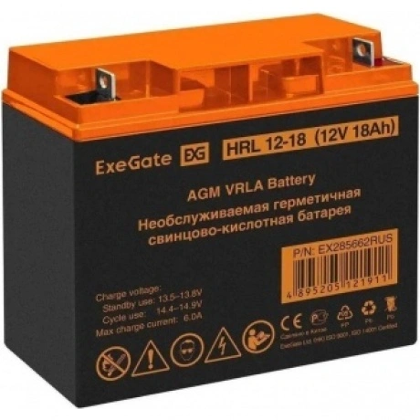 Батарея для ИБП Exegate EX285662 12В 18Ач