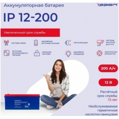 Батарея для ИБП Ippon IP12-200 12В 200Ач - фото 2