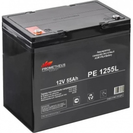 Батарея для ИБП Prometheus Energy PE 1255L 12В 55Ач - фото 1