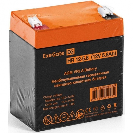 Батарея для ИБП ExeGate HR 12-5.8 (EX285951RUS) - фото 2