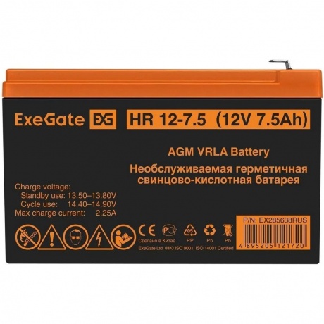 Батарея для ИБП Exegate HR 12-7.5 (EX285638RUS) - фото 1