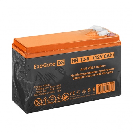 Батарея для ИБП ExeGate HR 12-6 (EX288653RUS) - фото 6