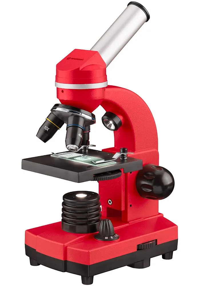 Микроскоп Bresser Junior Biolux SEL 40–1600x, красный - фото 1