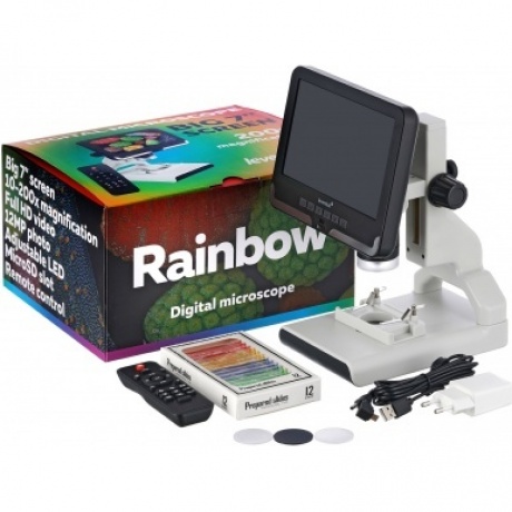 Микроскоп цифровой Levenhuk Rainbow DM700 LCD - фото 4