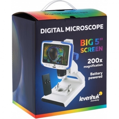 Микроскоп цифровой Levenhuk Rainbow DM500 LCD - фото 3