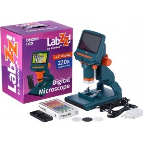 Микроскоп цифровой Levenhuk LabZZ DM200 LCD - фото 14