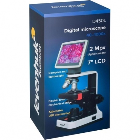 Микроскоп цифровой Levenhuk D450L LCD 7" - фото 13