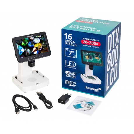 Микроскоп цифровой Levenhuk DTX 800 LCD - фото 2