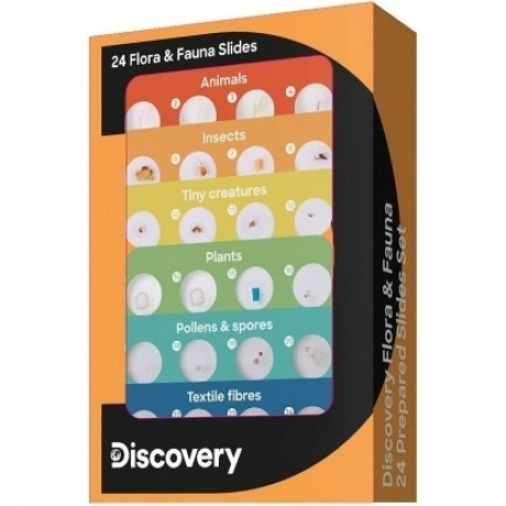 Набор микропрепаратов Discovery «Флора и фауна», 24 шт.