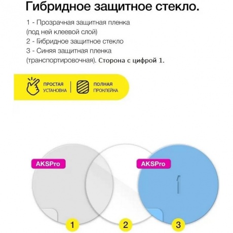 Защитное стекло Hybrid Glass для Amazfit T-Rex - фото 7