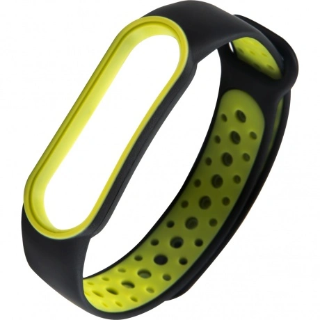 Ремешок Red Line для Xiaomi Mi Band 6 Silicone Black-Yellow УТ00...