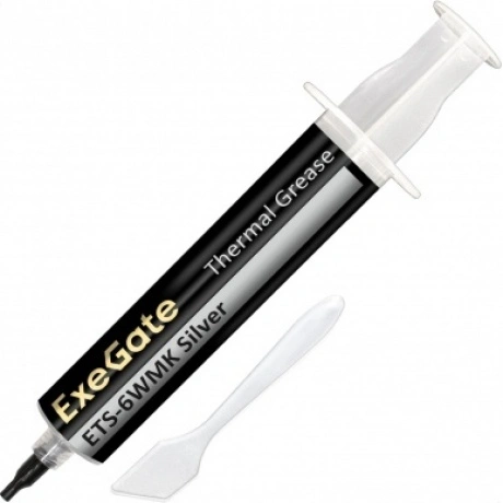 Термопаста ExeGate ETS-6WMK Silver шприц с лопаткой 30г (EX28234...