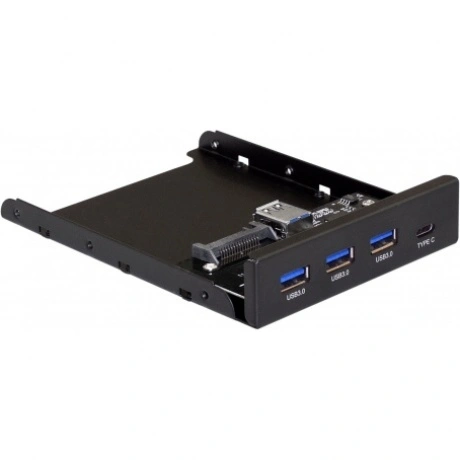 Планка USB ExeGate U3H-623 3,5" черная (EX283579RUS)