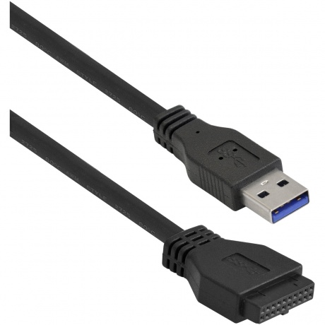 Планка USB ExeGate U3H-625 3,5" черная (EX283580RUS) - фото 3