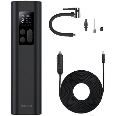 Компрессор автомобильный Baseus Super Mini Inflator Black (CRCQ0...