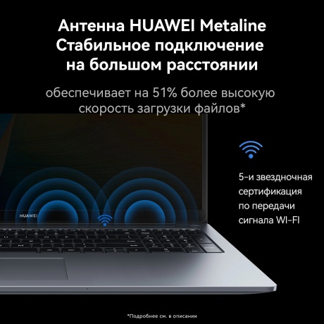 Ноутбук Huawei MateBook D16 MCLG-X gray 16" (53013YDL) - фото 4
