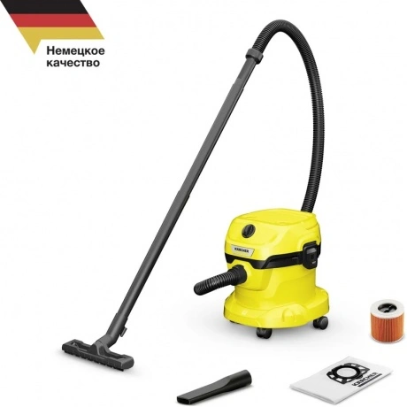 Пылесос строительный Karcher WD 2 Plus V-12/6/18/C 1000Вт (уборк...