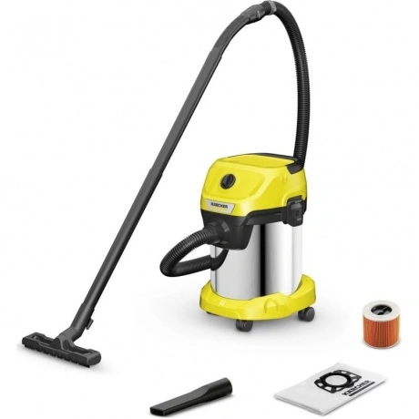 Пылесос строительный Karcher WD 3 S V-17/4/20 1000Вт (уборка: су...