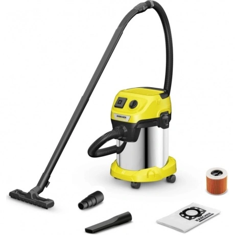 Пылесос строительный Karcher WD 3 P S V-17/4/20 1000Вт (уборка: ...