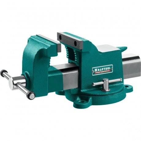 Тиски слесарные стальные KRAFTOOL STEEL, 100 мм, (32701-100)