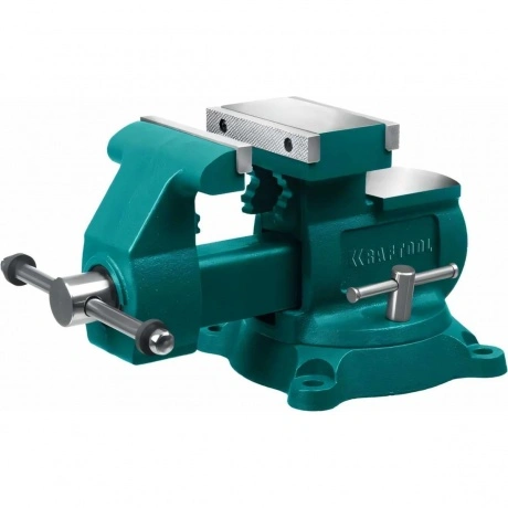 Тиски слесарные KRAFTOOL Reversible 140 мм, расход 273 мм, (3270...