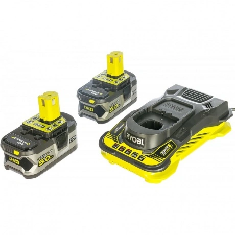 Набор Ryobi ONE+ 2 аккумулятора 5.0Ач и зарядное устройство RC18...