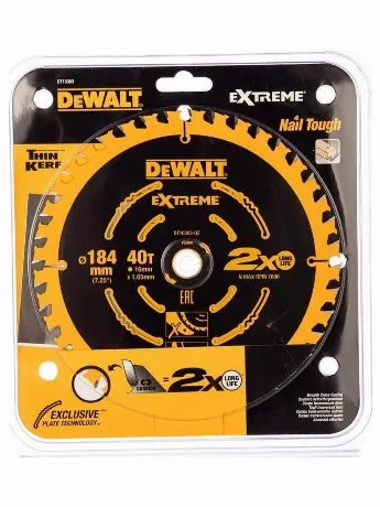 Диск пильный по лам./ДСП DeWalt DT10303-QZ d=184мм d(посад.)=16м...