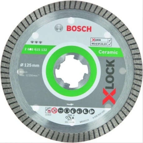 Алмазный диск Bosch Best For Ceramic Extraclean D125 22,23 1,4 7...