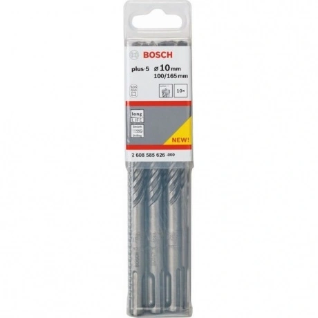 Бур Bosch SDS-plus 10х100х165мм SDS-plus-5 2608585626