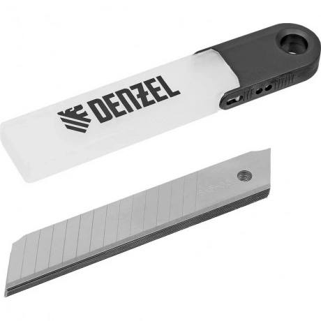 Лезвия Denzel 18 мм SK5 0,5 мм, многосегментные, 10 штук (79304)