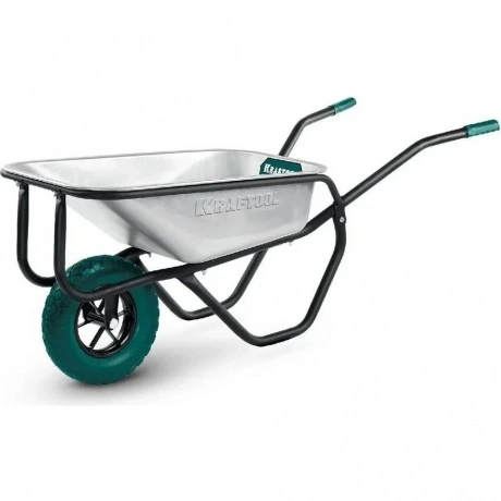 Тачка строительная одноколесная KRAFTOOL MAXDrive-1 110л, 260 кг...