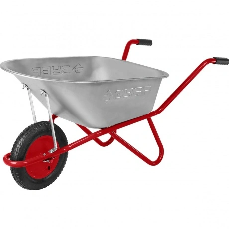 Тачка садово-строительная одноколесная ЗУБР Т-11, 90 л, 160 кг, ...