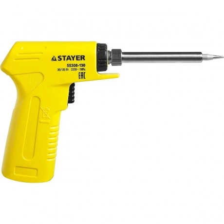 Электропаяльник с пистолетной рукояткой STAYER PROTerm, 30 Вт + ...