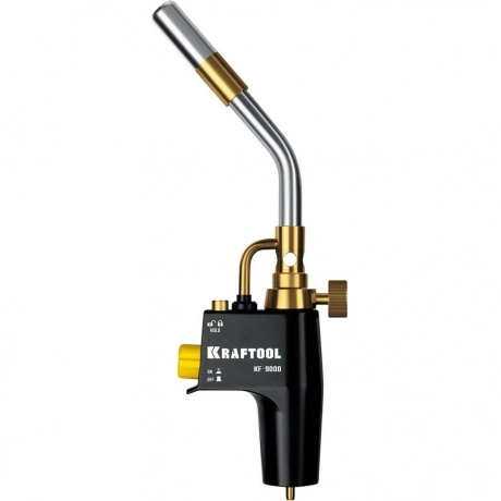 Горелка газовая KRAFTOOL KF-9000, с пьезоподжигом на баллон Blue...