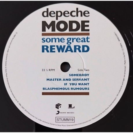 Depeche Mode - Some Great Reward (0889853300112) виниловая пластинка - фото 6