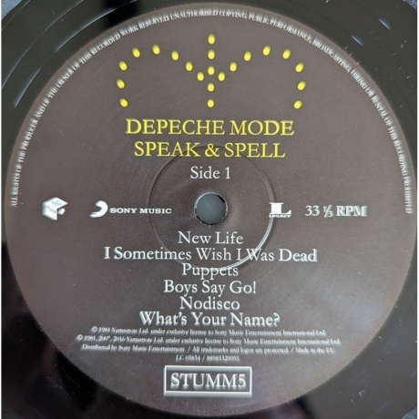 Depeche Mode - Speak &amp; Spell (0889853299911) виниловая пластинка - фото 3