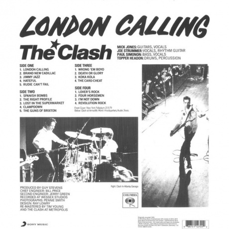 The Clash - London Calling (0888751127012) виниловая пластинка - фото 2