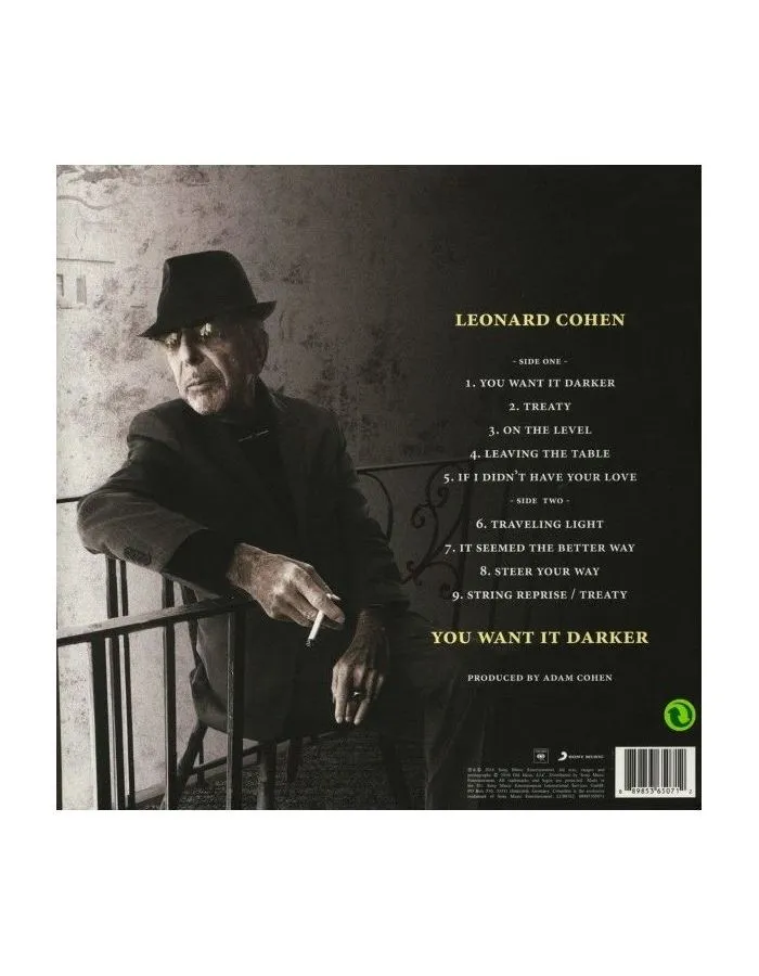 Виниловая пластинка Cohen, Leonard, You Want It Darker (0889853650712) - фото 3