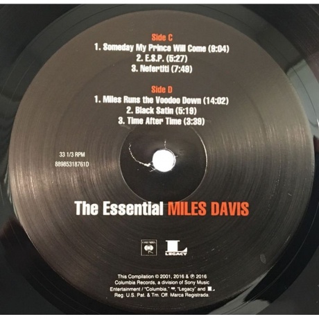 Miles Davis - The Essential (0889853577415) виниловая пластинка - фото 5